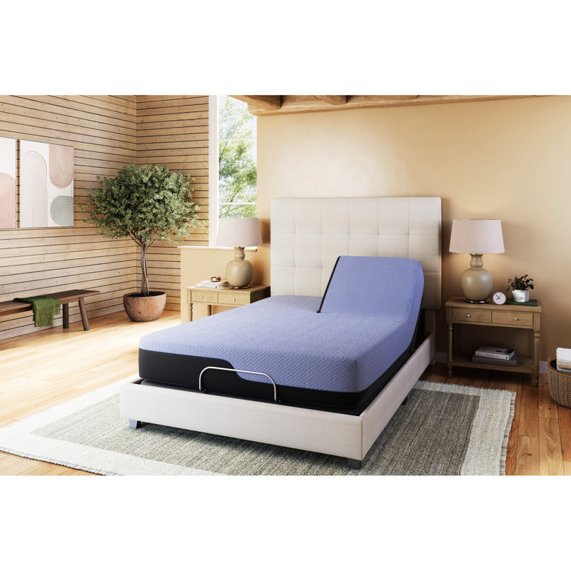 Très grand matelas pour lit avec ressorts - couches de mousse rafraîchissante, support pour la colonne vertébrale, capacité de poids allant jusqu'à 750 lb, inclinaison de la tête réglable, 730 ressorts, soulagement de 84 po de largeur x 72 po de profondeur