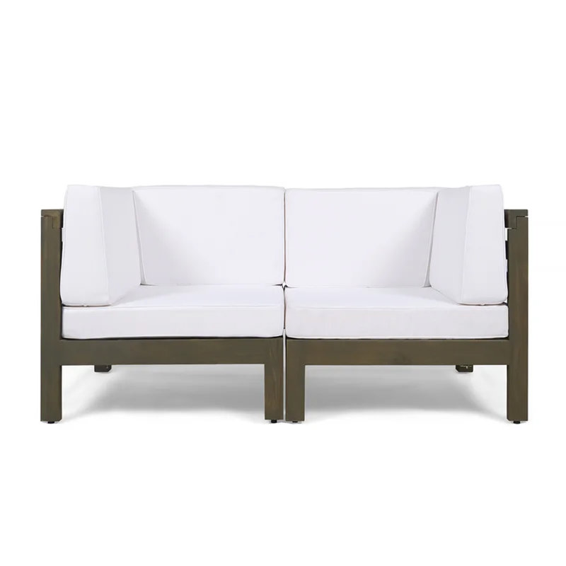 Ensemble causeuse 2 pièces, blanc