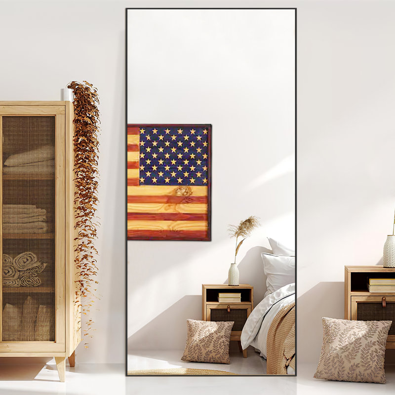 Metal Rectangle Mirror, 71" x  28"