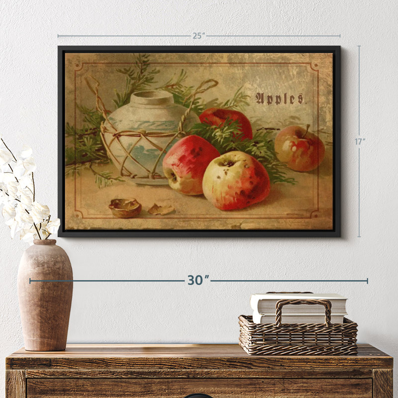 "Délicieuses pommes, art mural", H 17 po x l 25 po