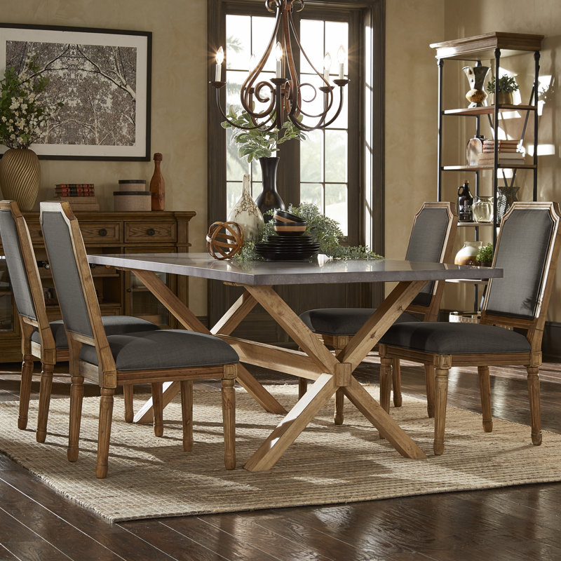 Ensemble repas pour 4 personnes Ashlock, Gris foncé