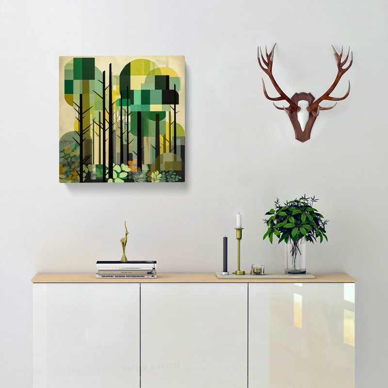 Forest Constructivism No.1 - Wrapped Canvas, 50cm H x 50cm W x 3cm D