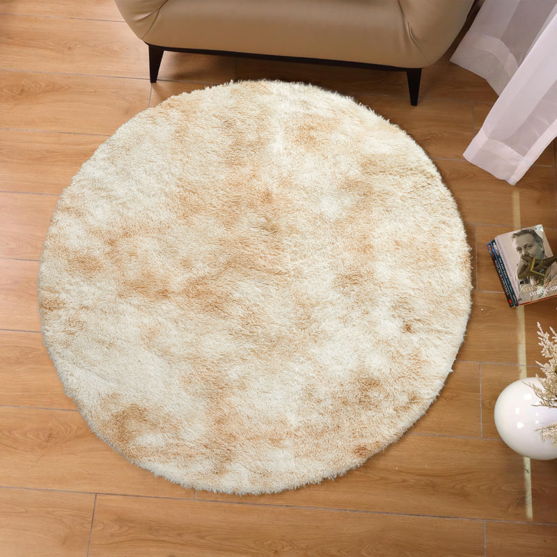Round Adelynn Standard Shag 120cm X 120cm Area Rug