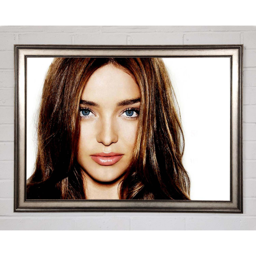 Miranda Kerr Gesicht - Einzelner Bilderrahmen Kunstdrucke