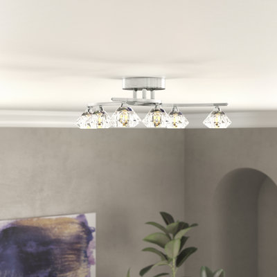 Johana Glass Flush Mount Light
