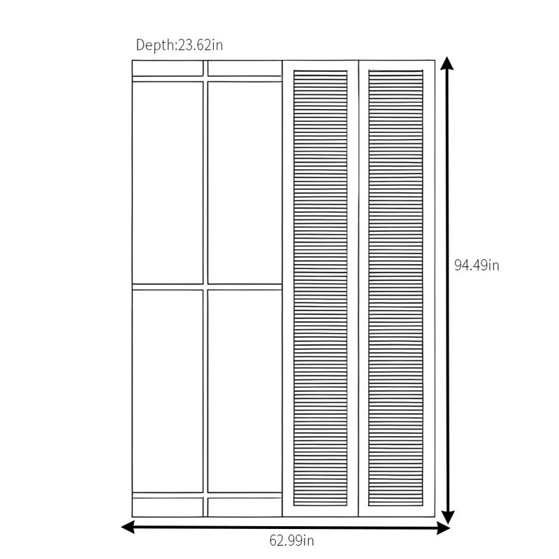 Vintage Classic Simple Wardrobe