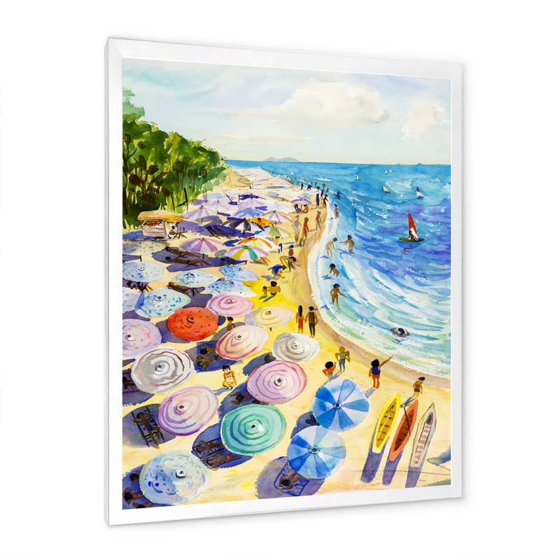 Reproduction d'art nautique et côtière sur toile, Aalt Pastel Beach California III