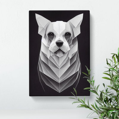 Symmetrical Dog Abstract - Wall Art