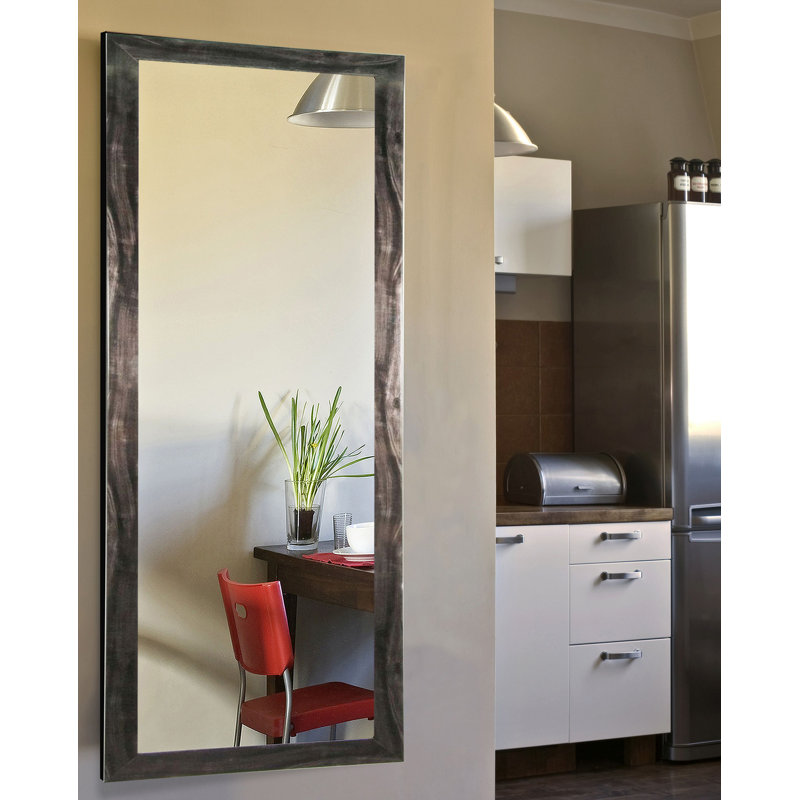 Miroir pleine longueur traditionnel noir fumé, H 62 po x l 24 po