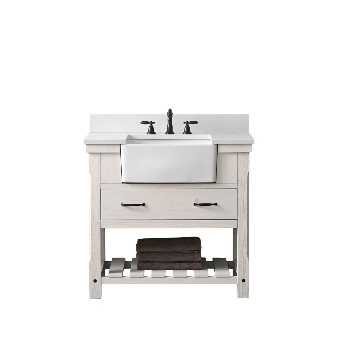 Curiel 36" Single Bathroom Vanity Gracie Oaks Base 