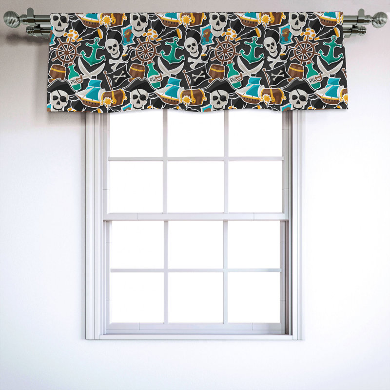 Sateen Ruffled Window Valance