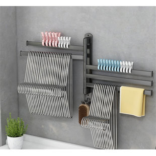 Flexispace 180° Rotatable Balcony Clothes Rack