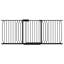 Barrière de sécurité extra large à fermeture automatique pour animaux de compagnie - fixée à la pression, réglable de 62,2 po à 71,7 po - noire pour portes / escaliers, résistante aux animaux de compagnie-106668216-106668220