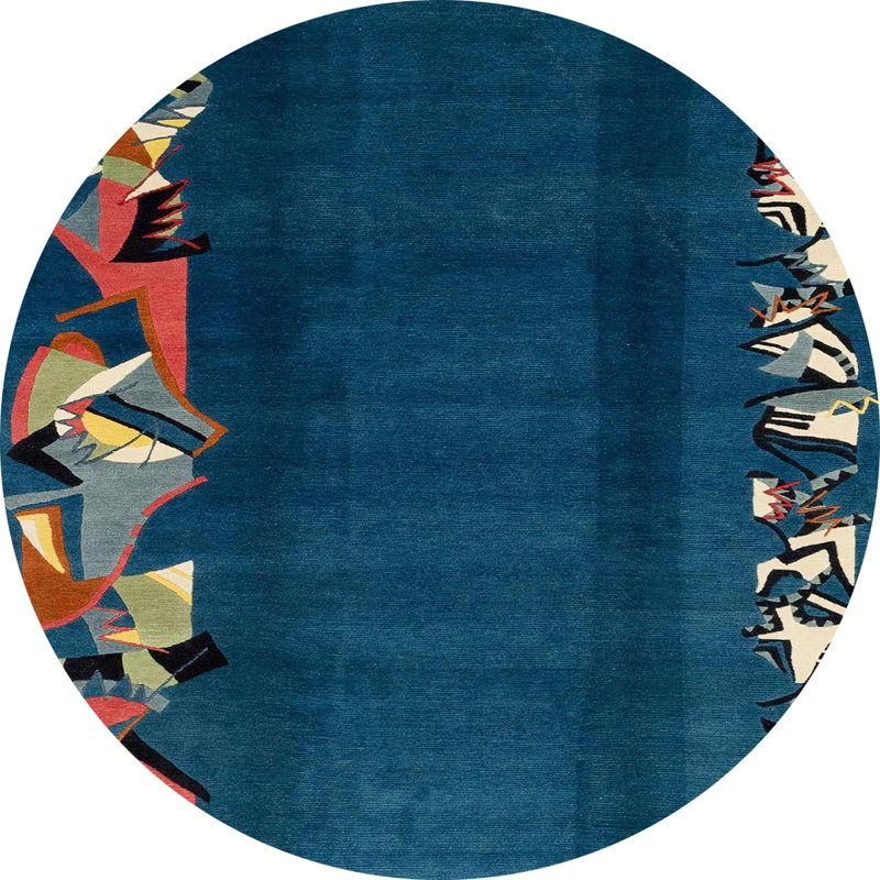 Milahni Abstract Indoor Rug, Round 3'
