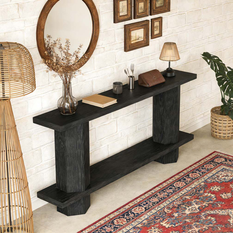 2-Tier Console Table Hallway Table Sofa Table Behind Couch
