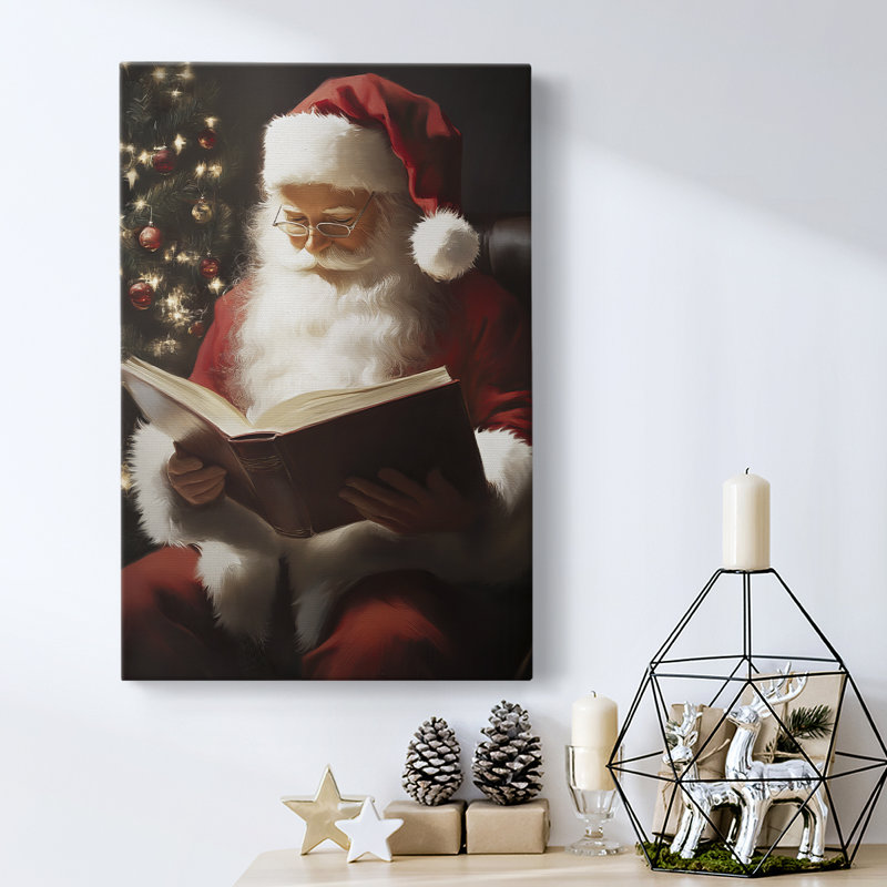 Art des Fêtes de Noël - Toile tendue avec châssis - Série 2-CXLV III, H 18 po x l 12 po