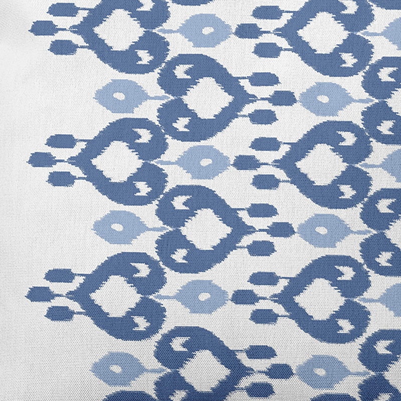 Housse de coussin d'extérieur carré Boho Chic, Bleu, 18 po x 18 po