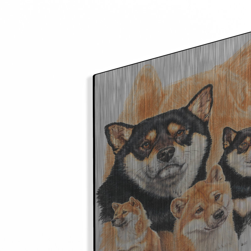 «Shiba Inv + Ghost» par Barbara Keith, H 16 po x l 12 po