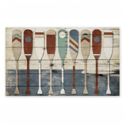 Tapis de porte d'extérieur à motif de rames rustiques variées, design par Milli Villa, 18 po x 30 po