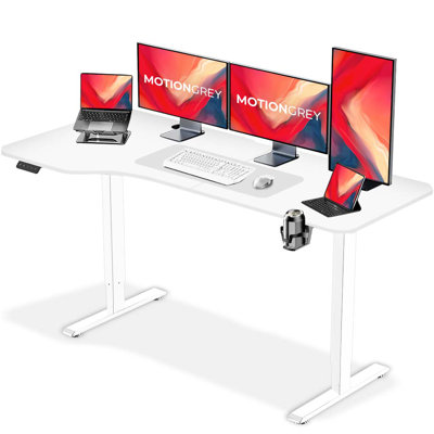 Bureau debout électrique en L