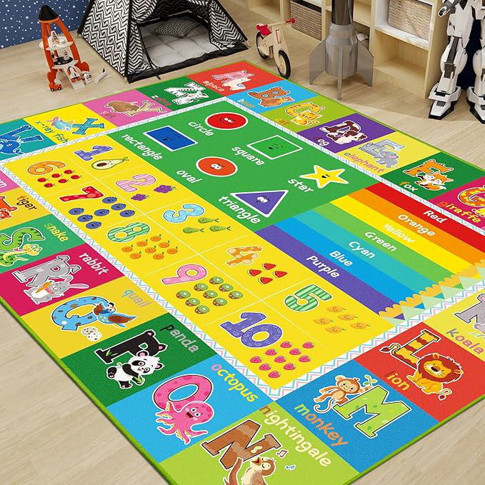 Early childhood education rug, Rectangle 4'11" x 6'7"
