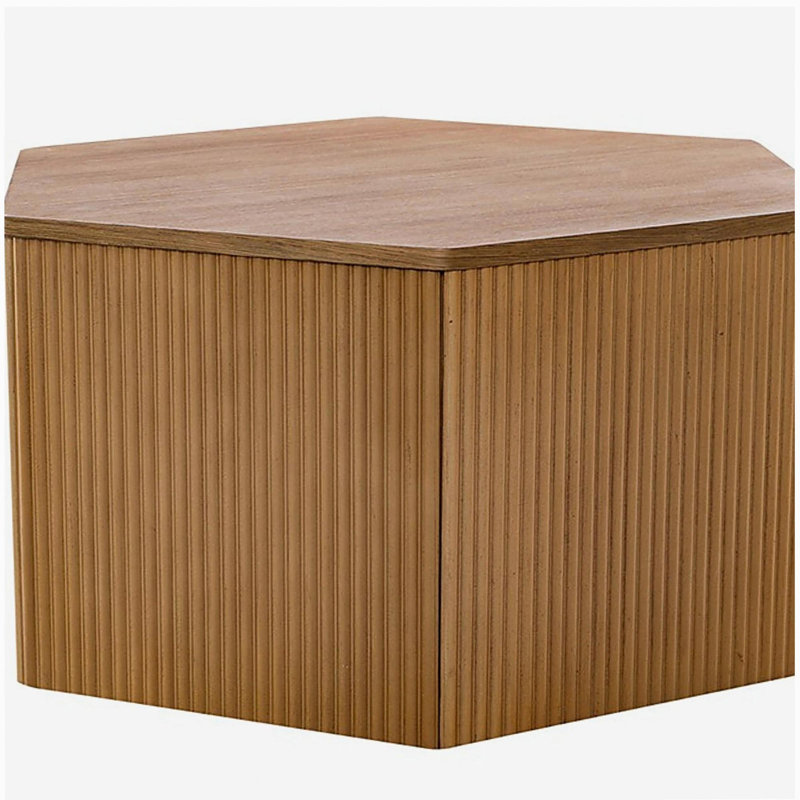 Fluted Hexagon Coffee Table