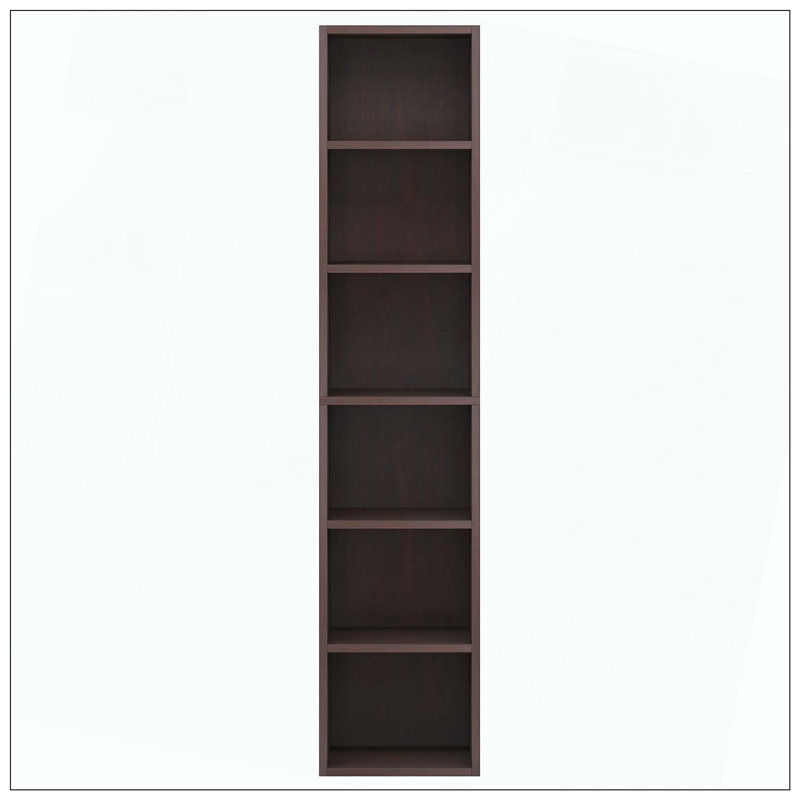 Bibliothèque de rangement à 6 niveaux, Cerisier