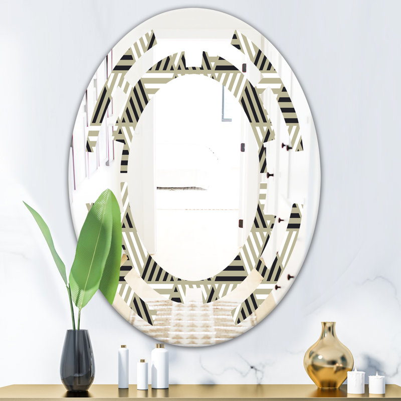 Miroir mural Space Triangular Design, H 31,5 po x l 23,7 po