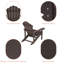 Chaise Adirondack Wesley Hips résistante aux intempéries-1222699954
