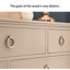 Armoire d'appoint en bois massif gris clair