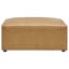 Repose-pieds en velours gris Mingle Performance-551264412