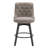 Swivel Upholstered 26'' Counter Stool Wood Leg-831263265