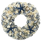 Starfish Handcrafted Faux Shell / Capiz 17'' Wreath