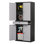 Armoire de garage en métal avec tablettes réglables et tiroir à outils Agilar (H 71 po x l 31,5 po x P 15,7 po) Agilar