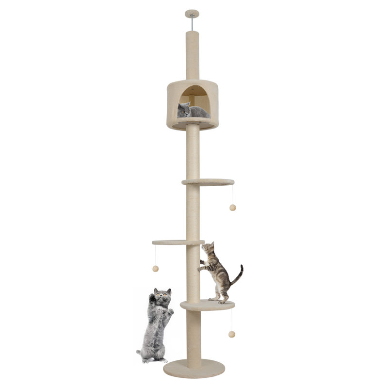 220cm H Cat Tree, Beige