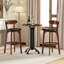 Upholstered Counter Stool with Solid Wood Frame-115144118
