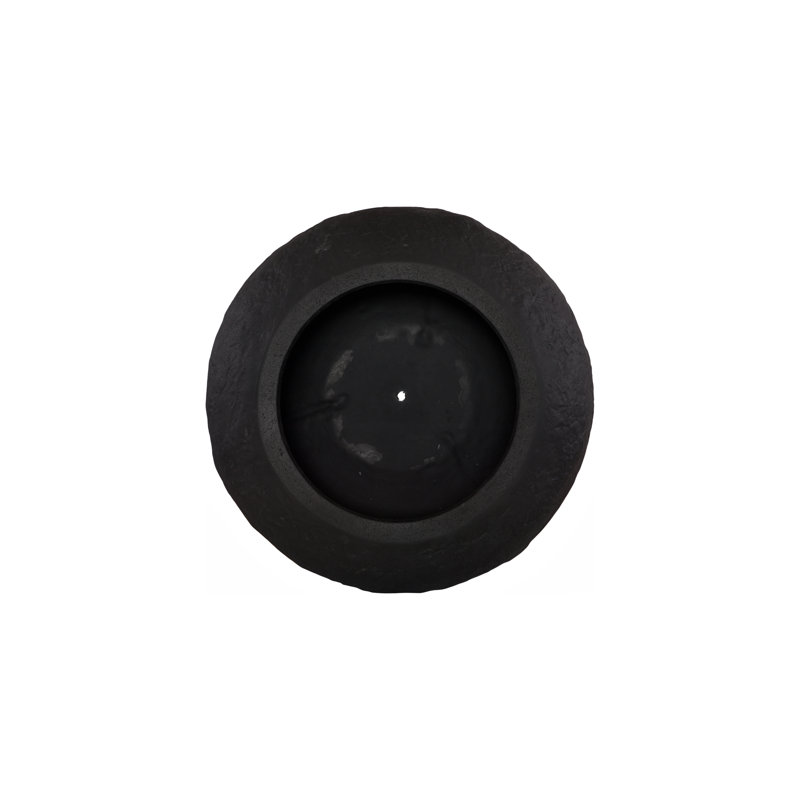 Aera Planter Wide, Black, Medium, 19" H x 23" W x 23" D