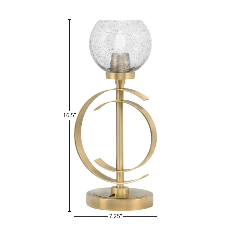 Lampe Artifore, Noir / transparent, Laiton