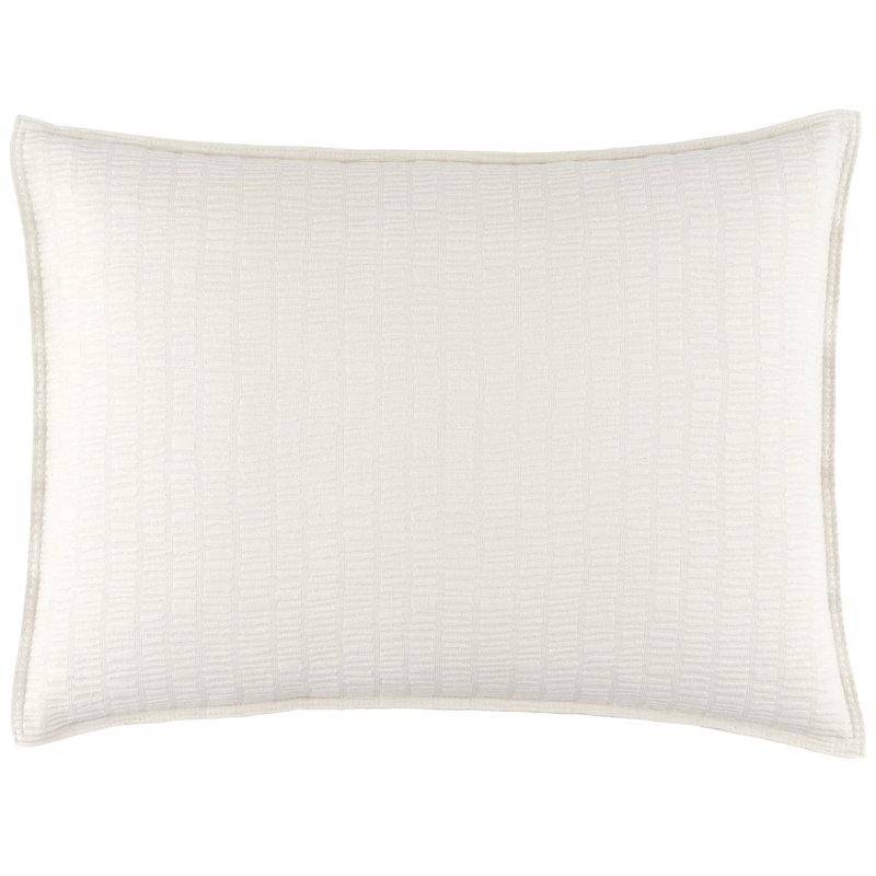 Roark Matelasse Sham, Standard, Plaster