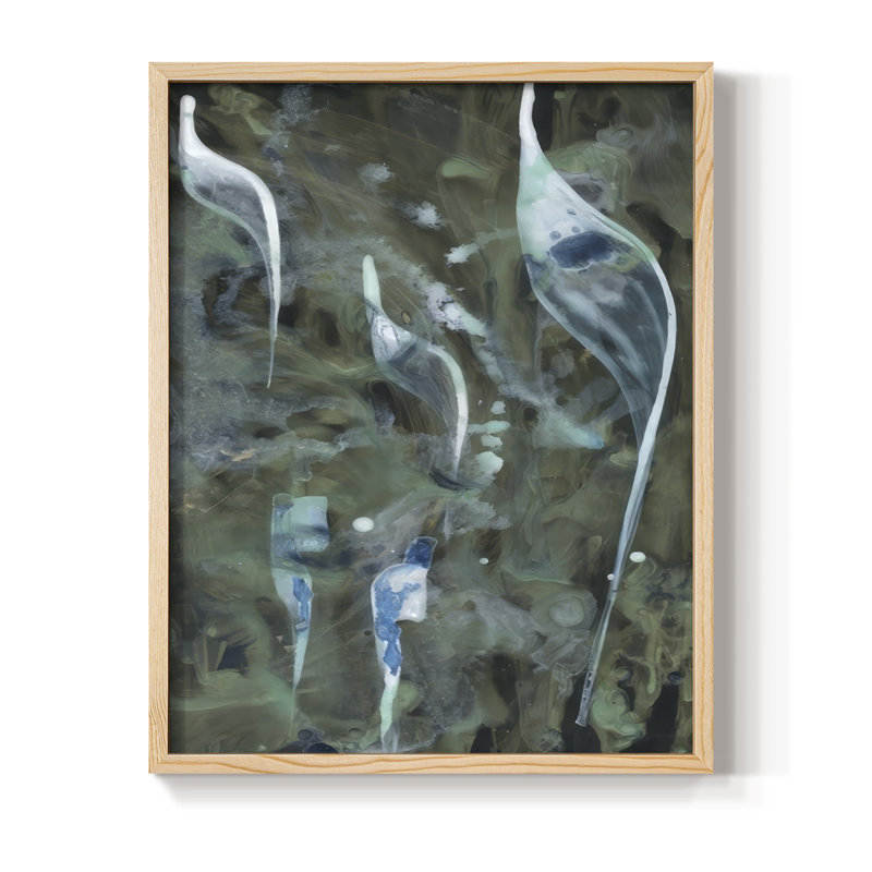 Beginning in the Great Deep II Framed Print - Solid Wood, Natural Framed, 11" H x 9" W