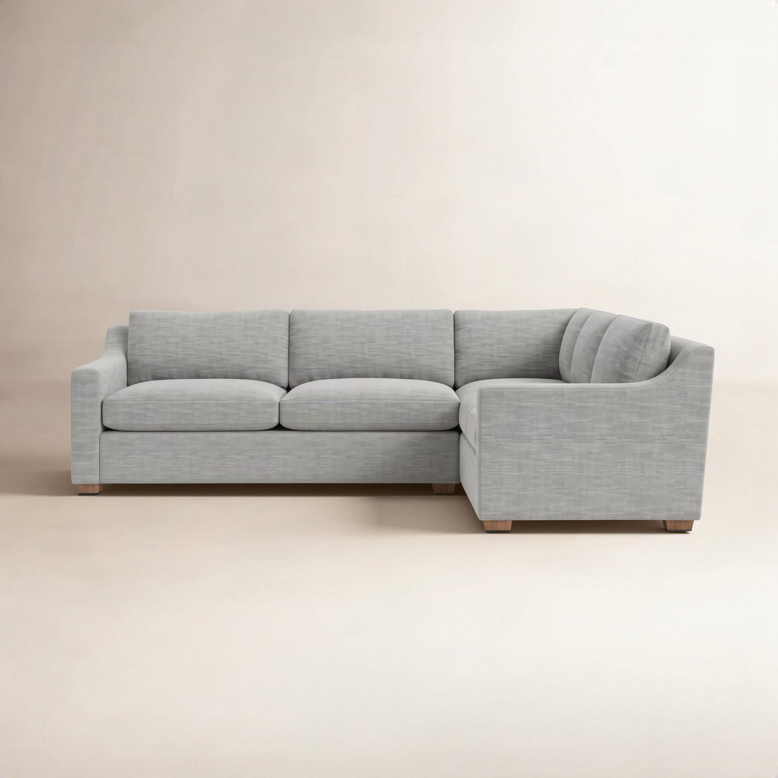 Rhodes Sectional, Brown, Bella Cocoa Performance Velvet