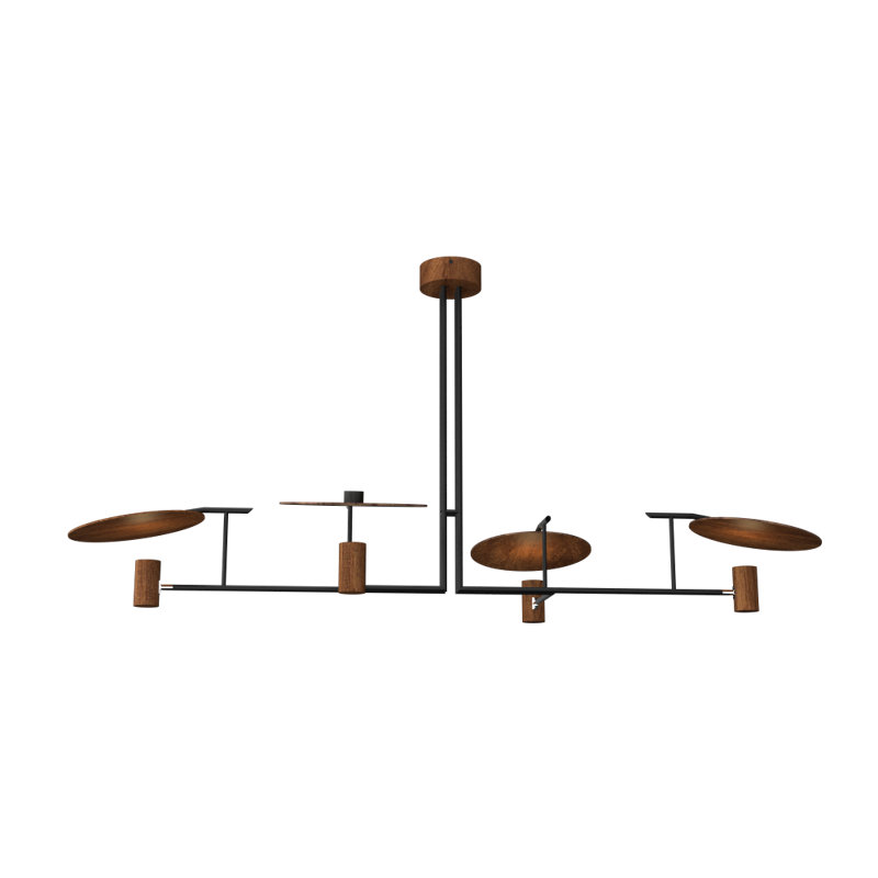 4 - Light Chandelier, Imbuia