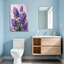Plantes et fleurs jacinthe mauve sur toile
