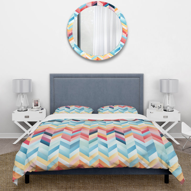 Ensemble de housse de couette Tribal Fusion, Housse de couette pour grand lit et 2 taies décor