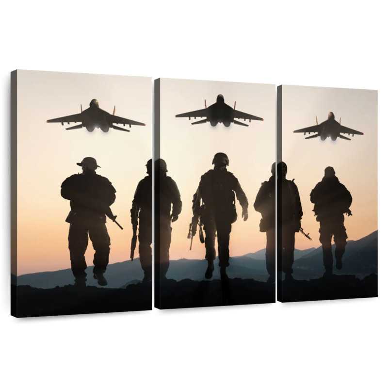 Air Force Silhouettes, 28" H x 45" W