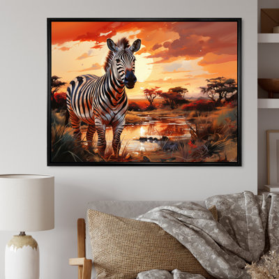 " Zebra Walking In Africa I "