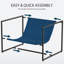 Chaise d'appoint rembourrée en métal Cliatt-745030644
