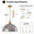 Lysander 1 - Light 17.7" Single Dome Kitchen Island Pendant Light-207125027-223569669