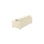Canapé-lit en cuir grainé italien de 80 po avec matelas en mousse à mémoire de forme Mirabelle-117463954