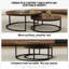 Nesting Coffee Tables, Set of 2 with 80cm & 60cm Round Tops, Steel Frame Fast Dispatch From UK Warehouse – Dispatched Within 2 Days-572747606